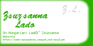 zsuzsanna lado business card